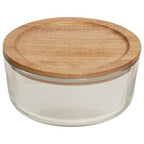 850Ml Glass Container with Acacia Lid | Freska