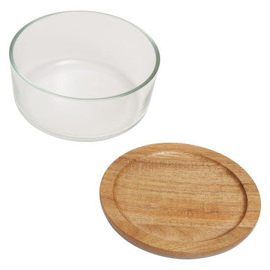 850Ml Glass Container with Acacia Lid | Freska
