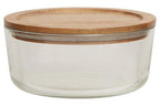 850Ml Glass Container with Acacia Lid | Freska