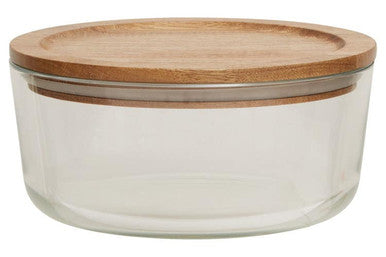 850Ml Glass Container with Acacia Lid | Freska