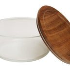 850Ml Glass Container with Acacia Lid | Freska