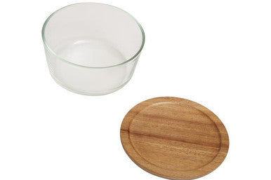 1650Ml Glass Container with Acacia Lid | Freska