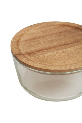 1650Ml Glass Container with Acacia Lid | Freska