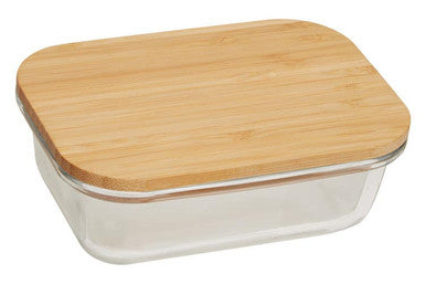 370Ml Glass Container with Bamboo Lid | Freska