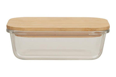 640Ml Glass Container with Bamboo Lid | Freska