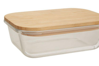 640Ml Glass Container with Bamboo Lid | Freska