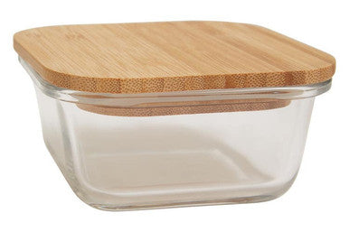 320Ml Glass Container with Bamboo Lid | Freska