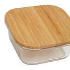 520Ml Glass Container with Bamboo Lid | Freska