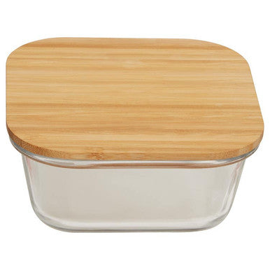 800Ml Glass Container with Bamboo Lid | Freska