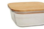 800Ml Glass Container with Bamboo Lid | Freska
