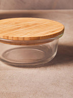 400Ml Glass Container with Bamboo Lid | Freska