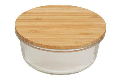 620Ml Glass Container with Bamboo Lid | Freska