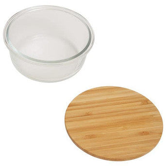 620Ml Glass Container with Bamboo Lid | Freska