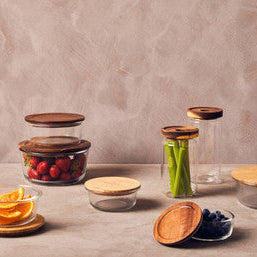 620Ml Glass Container with Bamboo Lid | Freska
