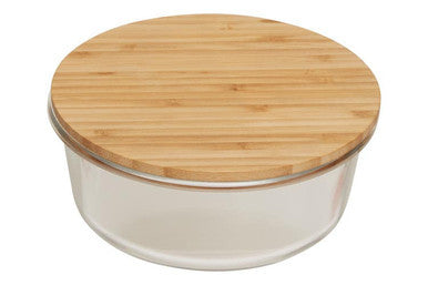 950Ml Glass Container with Bamboo Lid | Freska