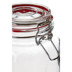 Luca Deli 2000ml Airtight Glass Storage Jar