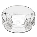 3 Section Curved Sided Dish | Glass Serving