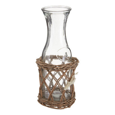 Carafe with Willow Basket | Country Cottage
