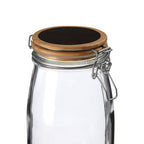 Glass Storage Jar with Wooden Lid 1500 Ml | Appert