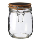 Glass Storage Jar with Wooden Lid 750 Ml | Appert