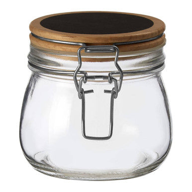 Glass Storage Jar with Wooden Lid 500 Ml | Appert