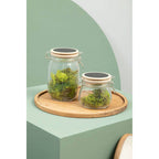 Glass Storage Jar with Wooden Lid 500 Ml | Appert