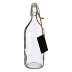 Grocer Glass Bottle With Chalkboard Tag 1000ml