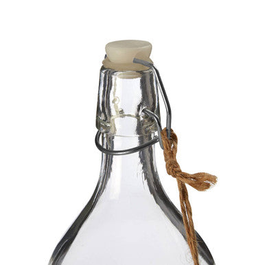 Grocer Glass Bottle With Chalkboard Tag 1000ml
