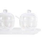 Set of 3 Condiment Pots with Tray | Gozo