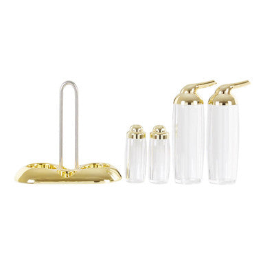 Gold 4 Piece Condiment Set | Gozo