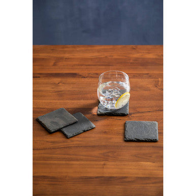 Preto Set of Four Square Coasters | Slate