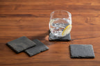 Preto Set of Four Square Coasters | Slate