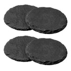 Preto Set of Four Round Coasters | Slate