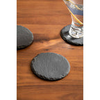 Preto Set of Four Round Coasters | Slate