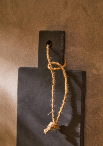 Large Slate Paddle Chopping and Serving Board | Preto