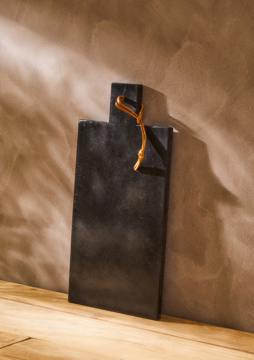 Medium Slate Paddle Chopping and Serving Board | Preto