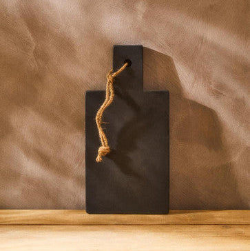 Small Slate Paddle Chopping and Serving Board | Preto
