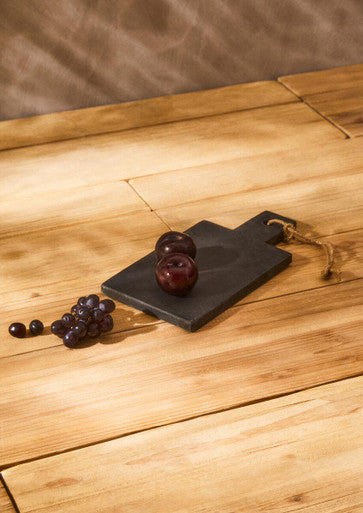 Small Slate Paddle Chopping and Serving Board | Preto