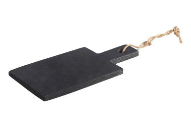 Extra Small Slate Paddle Chopping and Serving Board | Preto