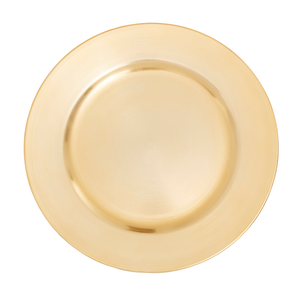 Dia Flat Gold  Charger Plate