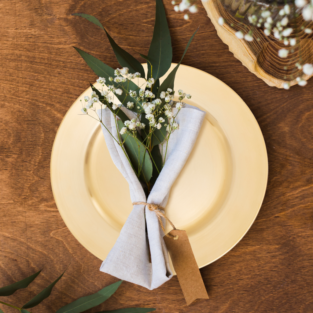Dia Flat Gold  Charger Plate
