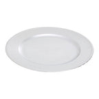 Silver Charger Plate with Dotted Rim | Dia