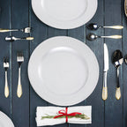 Silver Charger Plate with Dotted Rim | Dia