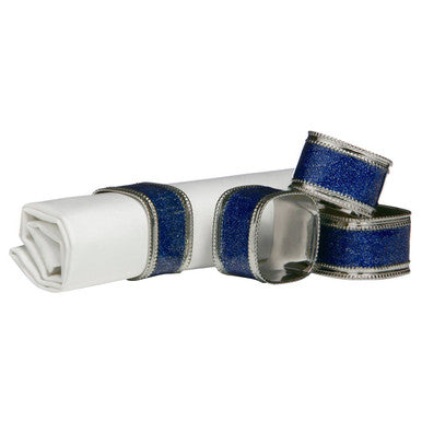 Set of Four Sapphire Rings | Glitter Napkin