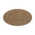 Black and Natural Charger Plate | Pandanus