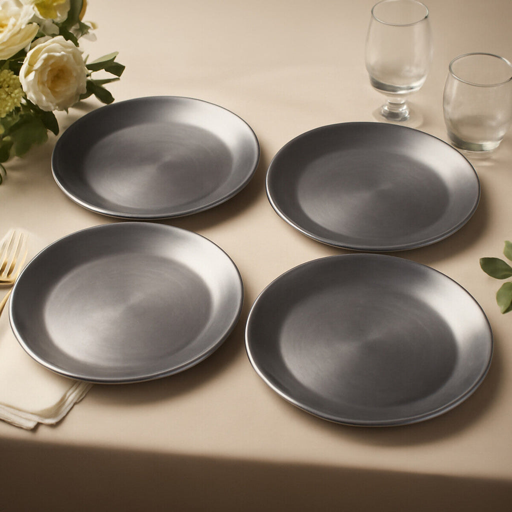 Silver Coupe Charger Plate | Paxton