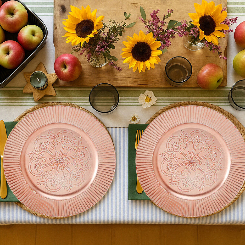 Rose Gold Charger Plate | Redbud