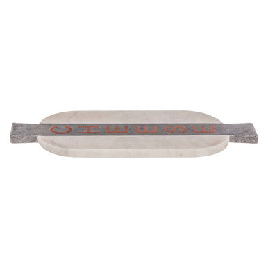 White and Grey Marble Cheeseboard | Monzaro