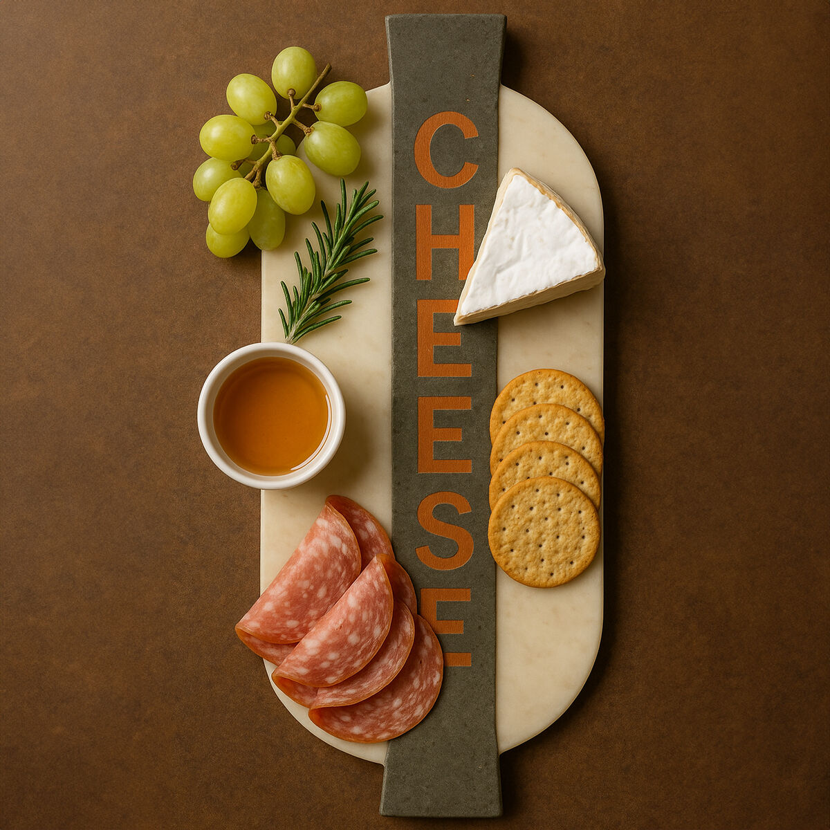 White and Grey Marble Cheeseboard | Monzaro