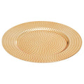 Gold Finish Hammered Effect Charger Plate | Dia